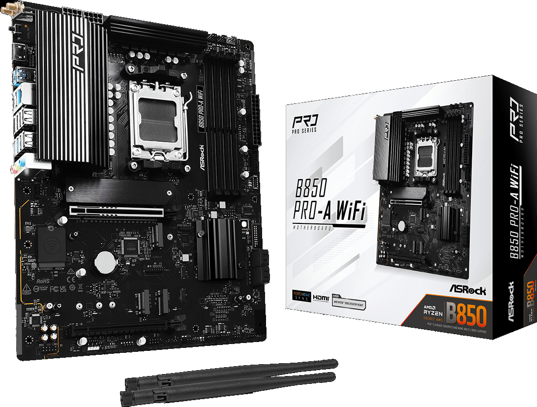 TARJETA MADRE ASRock B850 PRO A WIFI 4X DDR5